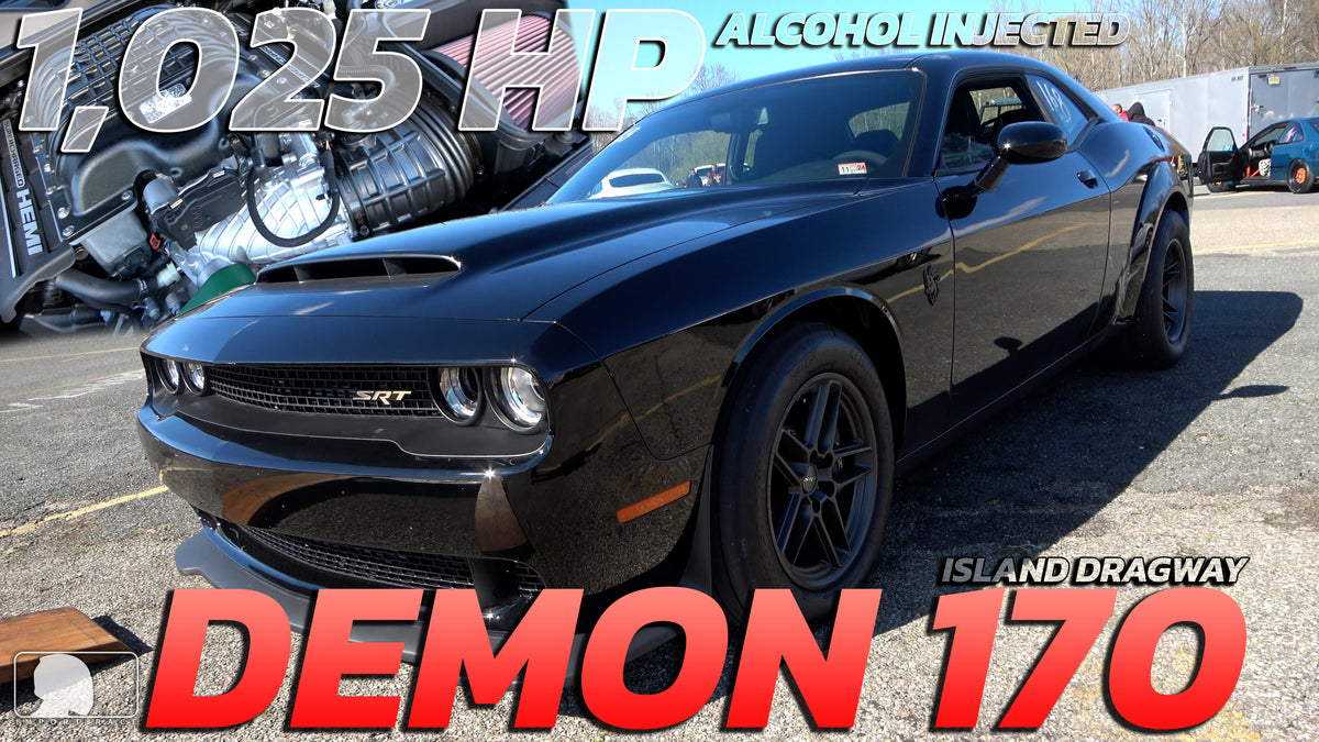 1025hp Dodge Demon 170 Battles Muscle Cars @ Island Dragway Test & Tun 