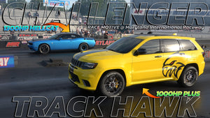 1300hp hellcat vs Track Hawk 1000hp Plus Drag race