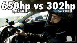 650hp Evo X GSR vs 302hp Evolution X MR