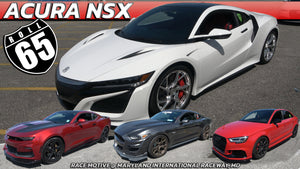 Acura NSX vs Camaro SS, Mustang GT & Audi RS3 600hp @ Maryland International Raceway