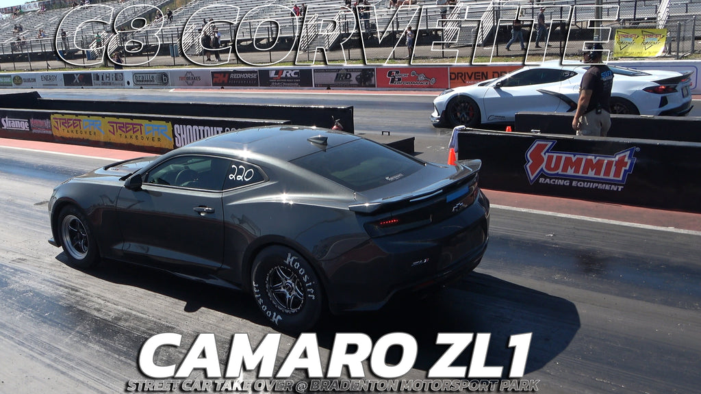 Camaro ZL1 vs C8 Corvette Drag race @ Bradenton Motorsport Park