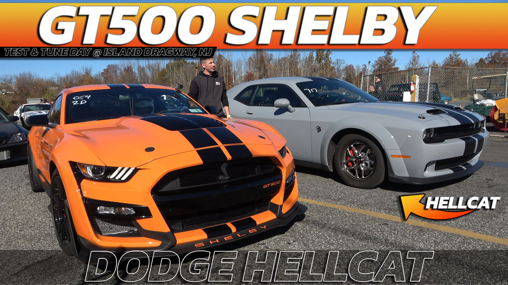 GT500 SHELBY vs DODGE HELLCAT @ island dragway