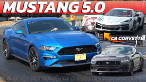 Mustang 5.0 vs C8 Corvette & 2024 Mustang, Scat pack Charger, AUDI S5 @ island dragway